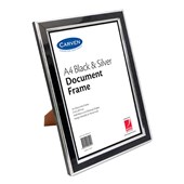 CARVEN DOCUMENT FRAME BLACKSILVER A4