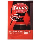 COFFEE FILTERS FAGGS NO4 PKT40