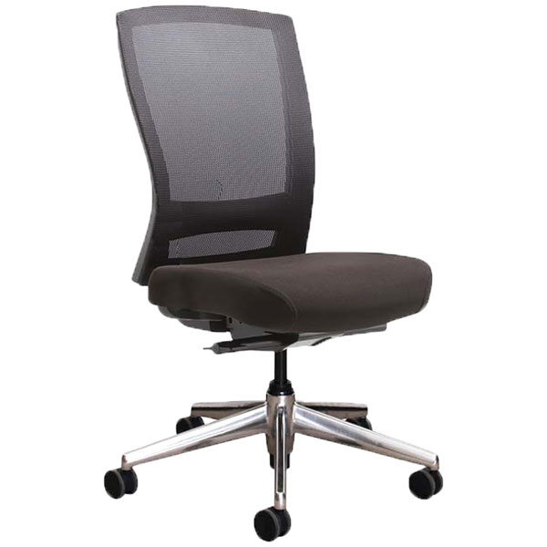 BURO MENTOR OFFICE CHAIR MESH BACK SYNCHRO WITHOUT ARMS POLISHED