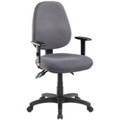 ADVANCE HIGH BACK 3 LEVER CHAIR WITH ARMS CHARCOAL