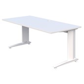 ACCENT ENERGY DESK D700 X W1200 X H710MM WHITE FRAME SNOWDRIFT TOP