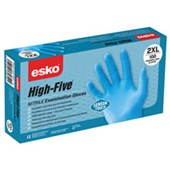 ESKO HIGH FIVE SENSORTOUCH NITRILE DISPOSABLE GLOVES MEDIUM BOX 100