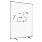 BOYD VISUALS FREE STANDING WHITEBOARD PARTITION W900 X H1800MM