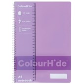 COLOURHIDE NOTEBOOK A4 120 PAGE LAVENDER