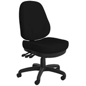 KNIGHT PLYMOUTH EXPRESS HEAVY DUTY OFFICE CHAIR HIGH BACK 3 LEVER BLACK CHAIR KD