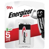ENERGIZER MAX BATTERY 9V PACK 1