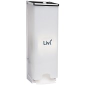 LIVI D130 TOILET TISSUE 3 ROLL VERTICAL DISPENSER WHITE FREE ON LOAN