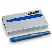 LAMY T10 FOUNTAIN PEN INK CARTRIDGE BLUE PACK 5