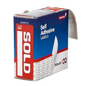 QUIKSTIK LABEL DISPENSER SOLD TO 29 X 76MM ORANGE PACK 160