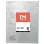 FM DISPLAY BOOK REFILLS A4 CLEAR PACK 10