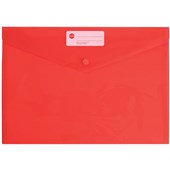 MARBIG DOCULOPE WALLET BUTTON CLOSURE A4 RED