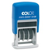 COLOP S120 PREINKED STAMP DATER MINI 4MM