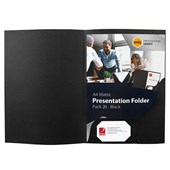 MARBIG PROFESSIONAL PRESENTATION FOLDER A4 MATTE BLACK PACK 20