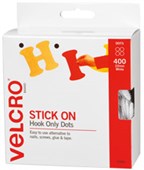 VELCRO BRAND HOOK AND LOOP DOTS HOOK ONLY 22MM PACK 400