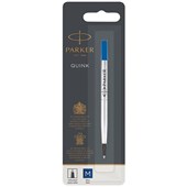 PARKER QUINKFLOW ROLLERBALL PEN REFILL MEDIUM NIB BLUE