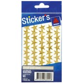 AVERY 932350 MERIT STAR STICKERS 14MM GOLD PACK 90