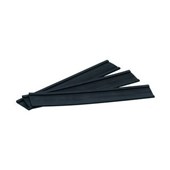 QUARTET MAGNETIC DATA CARD HOLDERS 25 X 150MM BLACK PACK 10