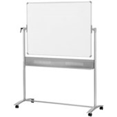 NOBO MOBILE MAGNETIC WHITEBOARD REVERSABLE 1200 X 900MM