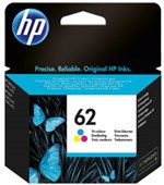 HP C2P06AA 62 INK CARTRIDGE TRI COLOUR PACK CYANMAGENTAYELLOW