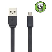 MOKI SYNCHARGE CABLE USBA TO MICRO USB 3M BLACK