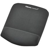 FELLOWES MOUSE PAD WITH WRIST REST PLUSH TOUCH MICROBAN MEMORY FOAM GRAPHITE