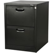 EUROPLAN FORTE FILING CABINET 2 DRAWER W505 X D619 X H720MM MATT BLACK