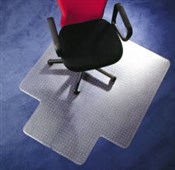 JASTEK CHAIRMAT PVC KEYHOLE LOW PILE CARPET 1140 X 1340MM