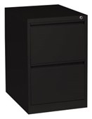 FIRSTLINE VERTICAL FILING CABINET 2 DRAWER W470 X D620 X H720MM BLACK TEXTURE