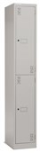 PRECISION CLASSIC STORAGE LOCKER 2 TIER W375 X D457 X H1800MM SILVER GREY