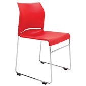 BURO ENVY VISITOR CHAIR STACKABLE LINKABLE RED