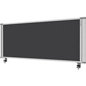 BOYD VISUALS PARTITION DESK MOUNTED UPHOLSTERED W1160 X H450MM CHARCOAL