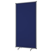 BOYD VISUALS PARTITION FREE STANDING UPHOLSTERED W900 X H1800MM BLUE