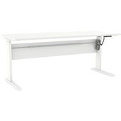 KNIGHT CUBIT HEIGHT ADJUSTABLE DESK ELECTRIC W1500 X D800 X H6601205MM WHITE FRAME WHITE TOP