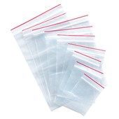 MINIGRIP PLASTIC BAG RESEALABLE 35MU W75 X L130MM CLEAR PACK 100