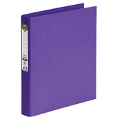 MARBIG LINEN RING BINDER PE 2D 25MM A4 PURPLE