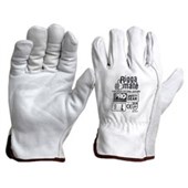 PROCHOICE RIGGAMATE GLOVES COW GRAIN NATURAL SIZE XLARGE PAIR WHITE