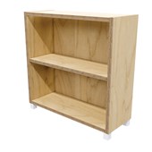 ZEALAND BOOKCASE 1 SHELF W800 X D300 X H800MM WITH 50MM FEET PREMIUM PLY