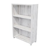 ZEALAND BOOKCASE 2 SHELVES W800 X D300 X H1200MM WITH 50MM FEET NORDIC PINE