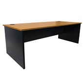 ZEALAND QUICKSHIP DESK W1800 X D750 X H730MM BEECH TOP CHARCOAL BASE