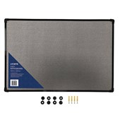 LITEWYTE FABRIC PINBOARD GREY L600 X W400 X D30MM