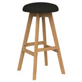 KNIGHT LUNA BUTTON BARSTOOL EBONY