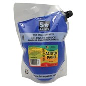 5 STAR NZACRYL ACRYLIC PAINT POUCH 15L WARM BLUE