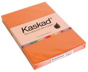 KASKAD COLOURED PAPER A4 225GSM FANTAIL ORANGE PACK 100