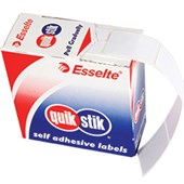 QUIKSTIK RECTANGULAR LABEL 13 X 49MM WHITE BOX 550