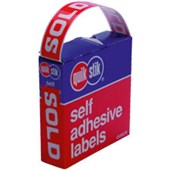 QUIKSTIK LABEL DISPENSER SOLD 16 X 63MM ORANGE PACK 250