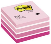 POSTIT 2028P NOTES CUBE MEMO 450 SHEET W76 X L76MM PINK