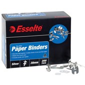 ESSELTE PAPER BINDER 38MM SILVER BOX 200