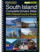 KIWI MAPS PATHFINDER BOOK SOUTH ISLAND DRIVERS ATLAS A4