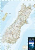 KIWI MAPS PATHFINDER SHEET SOUTH ISLAND LAMINATED 880 X 610MM