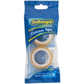 SELLOTAPE CELLULOSE TAPE 3260 W15MM X L10M CLEAR PACK 2